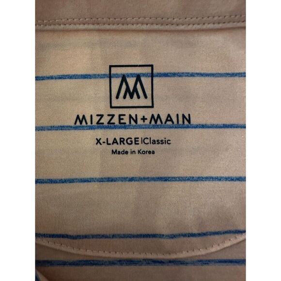 Mizzen And Main Polo Shirt SS Mens Size XL Classic Relaxed Fit Golf Stretch - Picture 3 of 8